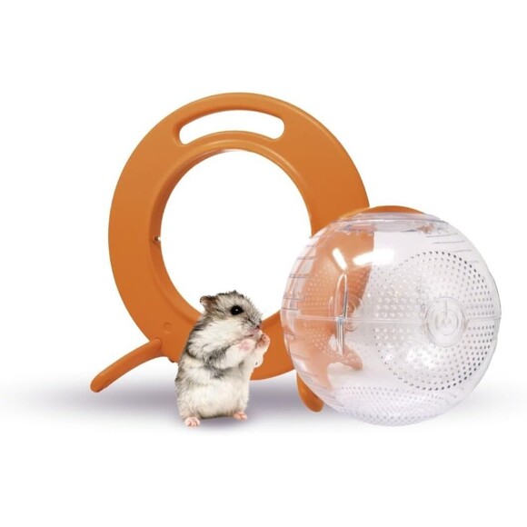 Happy Habitats The Halo Small Pet Carrier and Hamster Exercise Ball Mice Gerbils - Picture 1 of 16